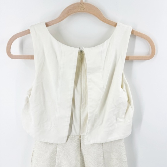 ✅ Anthropologie Chanterie Ponte Sheath by Maeve SIZE 0 PETITE IN CREAM - Picture 5 of 8